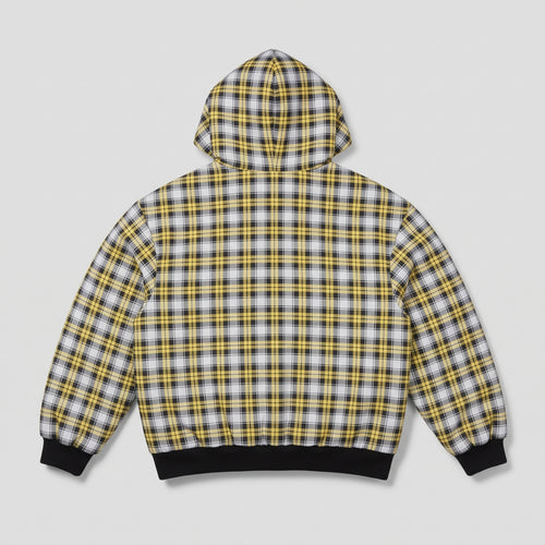Reversible Plaid Zip Hoodie
